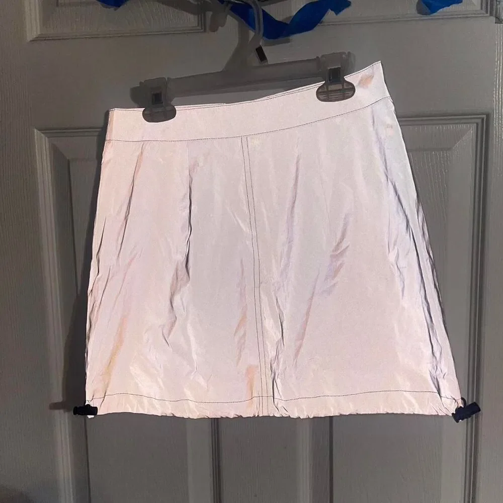 Forever-21 Women's Reflective Skirt Size Small Grey